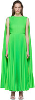 Thumbnail for your product : Valentino Green Pleated Dress