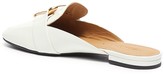 Thumbnail for your product : Stella Luna Metal Plate Close Toe Leather Slides
