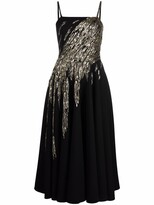 Thumbnail for your product : Loulou Beaded Flared Midi Dress
