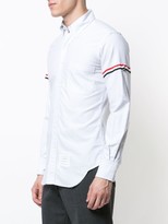 Thumbnail for your product : Thom Browne RWB grosgrain band striped shirt
