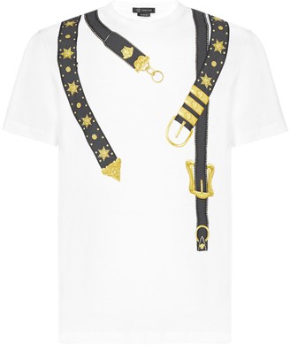 Versace Belts Printed T-Shirt
