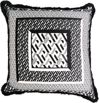 Versace Graphic-Print Cushion