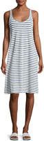 Thumbnail for your product : AG Adriano Goldschmied Avril Striped Linen Tank Dress, Blue