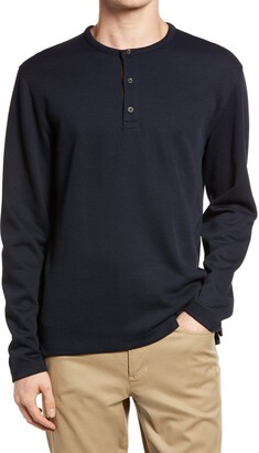 slim supersoft long sleeve henley tee