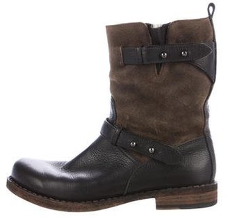 Rag & Bone Moto Shearling-Lined Ankle Boots