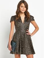 Thumbnail for your product : Club L All Over Sequin Skater Dress