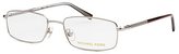 Thumbnail for your product : Michael Kors Women's Rectangle Silver-Tone Optical Eyeglasses