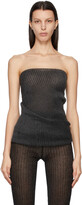 Thumbnail for your product : a. roege hove SSENSE Exclusive Black Double Drape Tube Top