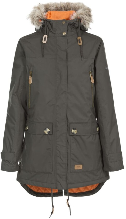 Trespass Womens/Ladies Clea Waterproof Padded Jacket (Dark Khaki) -  ShopStyle