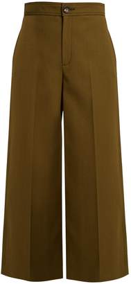 Joseph Fitz wide-leg wool-blend cropped trousers