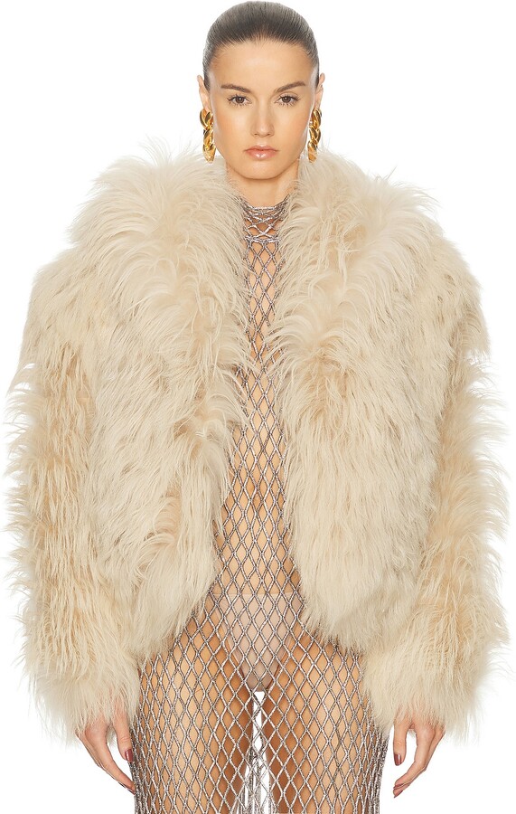Tom Ford Kidassia Fur Jacket in White ShopStyle