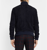 Thumbnail for your product : Hardy Amies Suede Bomber Jacket
