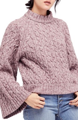 Free People Women's Snow Bird Cable Knit Sweater