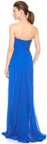 Thumbnail for your product : Monique Lhuillier Strapless Draped Gown with Front Slit