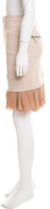 Balenciaga Zip-Accented Knee-Length Skirt w/ Tags