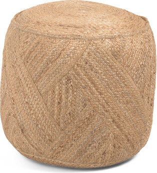 TJMAXX 20X20 Jute Pouf Ottoman