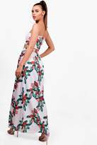Thumbnail for your product : boohoo Petite Printed Bandeau and Maxi Skirt Co-ord