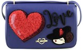 Thumbnail for your product : Love Moschino Blue Eco-Leather Heart Shoulder Bag