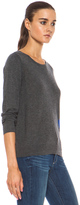 Thumbnail for your product : Golden Goose Heart Cashmere Pullover with Button Back Detail in Melange Grey