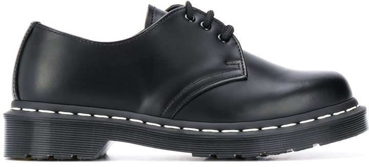 dr martens black 1461 flat shoes