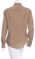 Thumbnail for your product : Prada Long Sleeve Collared Top