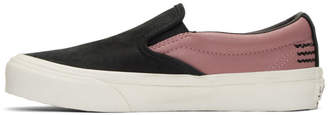 Vans Black and Pink Taka Hayashi Edition TH 66 LX Slip-On Sneakers
