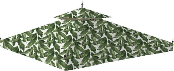 Garden Winds Standard 350 Palm Replacement Canopy for 10 ft. x 10 ft. Arrow Gazebo