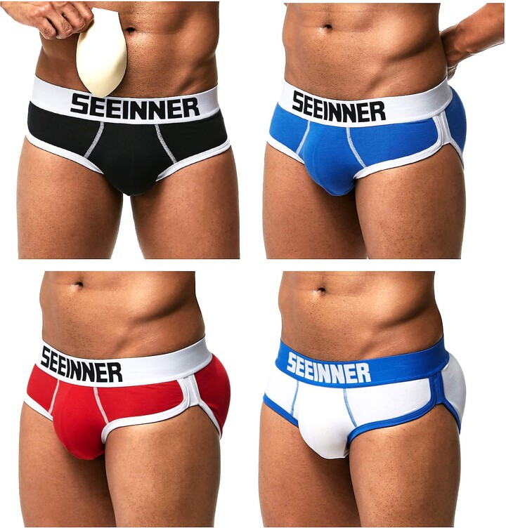 Arjen Kroos Men's Padded Butt Enhancing Underwear Boxer Briefs