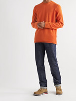 Thumbnail for your product : Moncler Logo-Appliqued Wool and Cashmere-Blend Sweater - Men - Orange