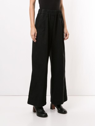 Forte Forte Elasticated-Waist Straight Trousers