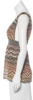 Thumbnail for your product : M Missoni Plunge Neck Knit Top