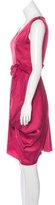 Thumbnail for your product : Nina Ricci Gauze-Trimmed Satin Dress
