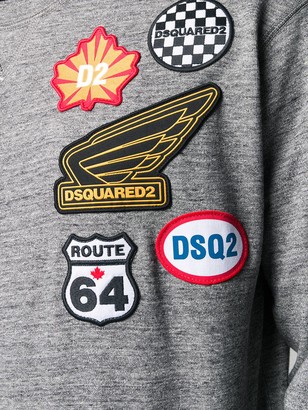 DSQUARED2 Route 64 badge sweatshirt