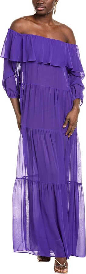 Max Mara Studio Lemma Silk Maxi Dress