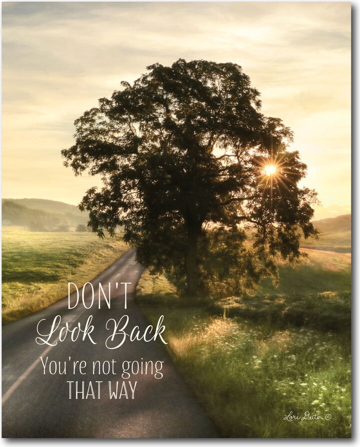 Courtside Market Don't Look Back Gallery-Wrapped Canvas Wall Art, 16x20