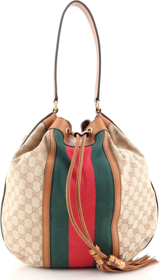 Gucci Rania Shoulder Bag Web GG Canvas - ShopStyle