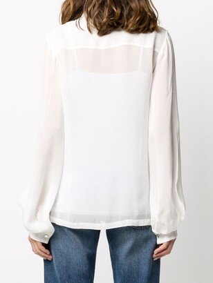 Just Cavalli Concealed Button Blouse