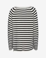 Thumbnail for your product : Equipment Lucien Zipper Detail Striped Sweater