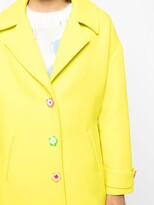 Thumbnail for your product : Mira Mikati Flower-Button Single-Breasted Coat