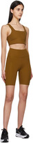 Thumbnail for your product : Girlfriend Collective Tan High-Rise Bike Shorts
