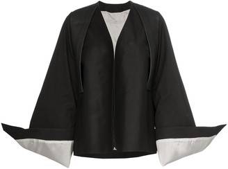 Rick Owens Oversized cuff cotton blend kimono jacket