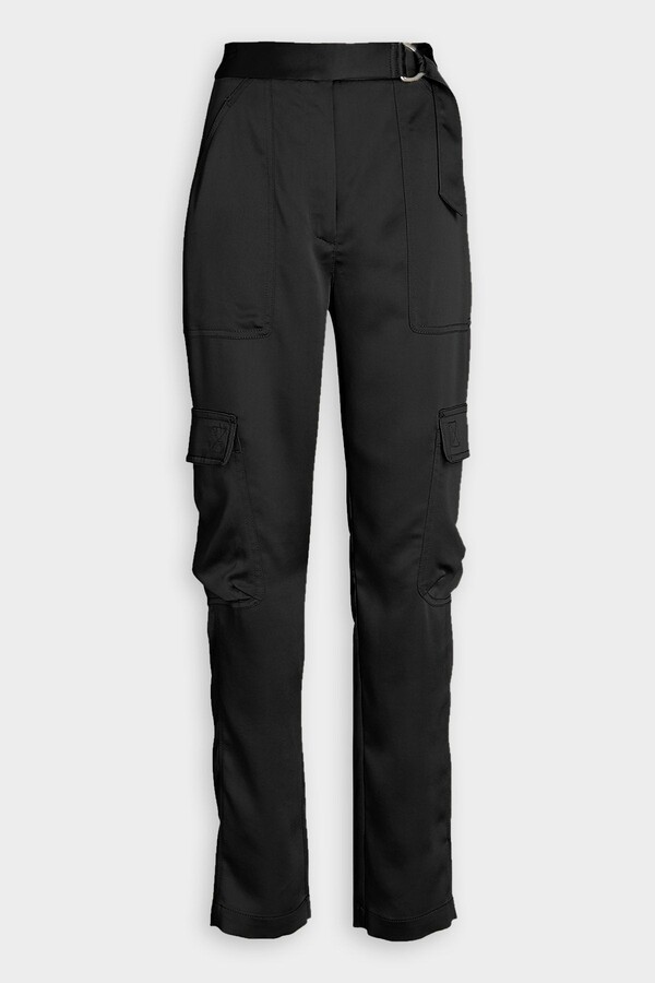 Jonathan Simkhai Carolina Classic Wovens Utility Pants in Black ShopStyle