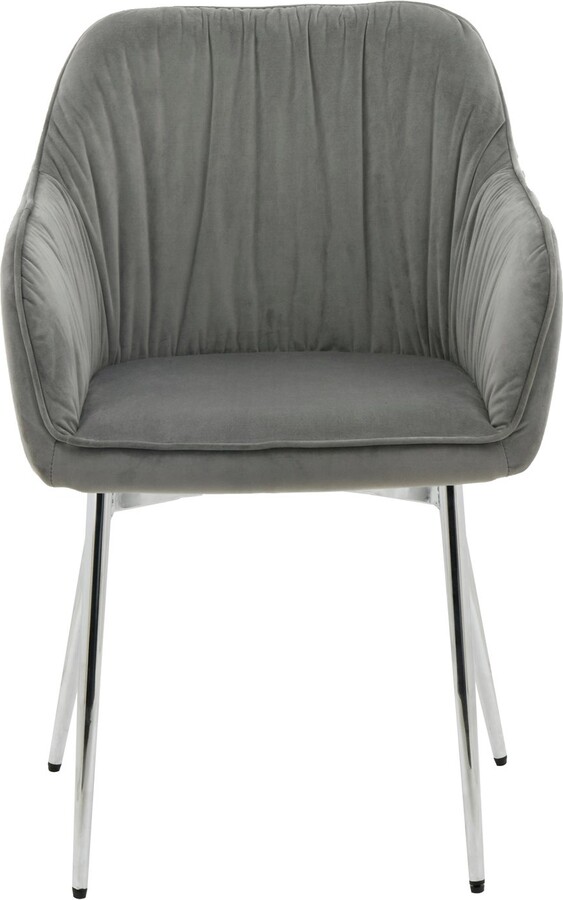 Dunelm Wren Dining Chair, Velvet Grey ShopStyle