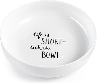 The Cellar Words Life Is Short, Lick the Bowl Dinner Bowl, Created for Macy's