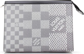 Gray Louis Vuitton Damier Graphite Pixel Pochette Voyage MM Clutch