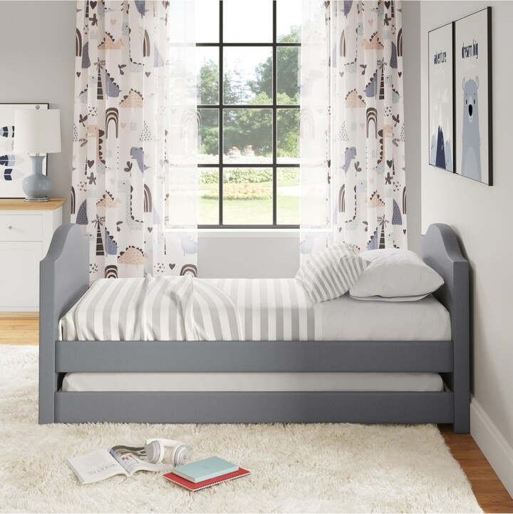 Boyd Sleep Messina Faux Leather Upholstered Daybed with Pull out trundle, Twin