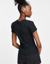 Thumbnail for your product : Nike padded sleeve t-shirt in black