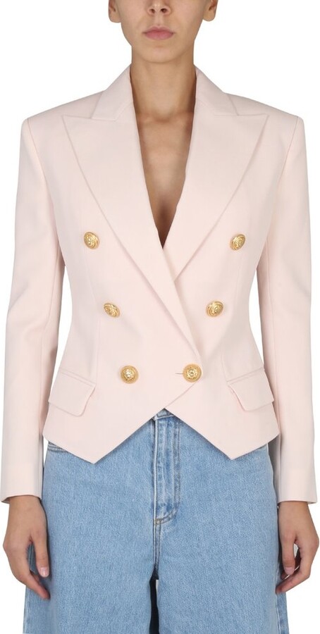 Balmain Double Breasted Tailored Blazer - ShopStyle