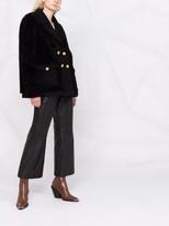 Thumbnail for your product : Boutique Moschino Textured Double-Breasted Blazer