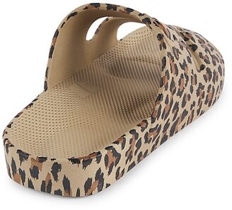 Freedom Moses Little Girl's & Girl's Leopard Double-Buckle Slide Sandals